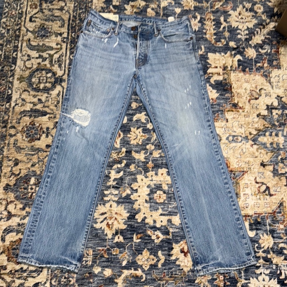 Abercrombie & Fitch A&F Horton Classic Straight Men Jean 32x32 100% Cotton